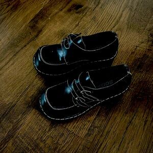 Girls soda black heels size 1